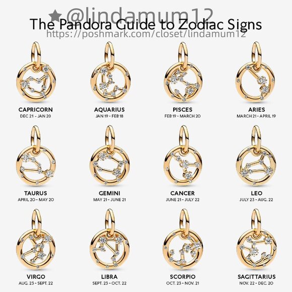 Pandora Sagittarius Zodiac Dangle Charm - Picture 4 of 6